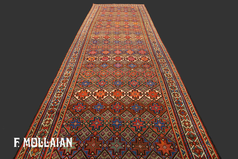 Antique Persian Kurdo Runner Carpet  n°:10813434